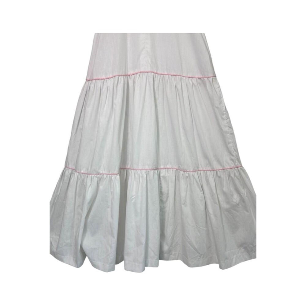 Vintage Young Edwardian Prairie Dress Cottagecore Boho Maxi White Size 11 = S-XS - Picture 9 of 10